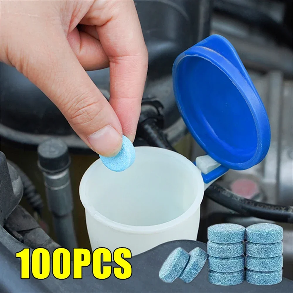 Tablet Accessories For Car - 2/100 Stück Auto-Windschutzscheiben-Reiniger, Brausetabletten für Glasreinigung,
