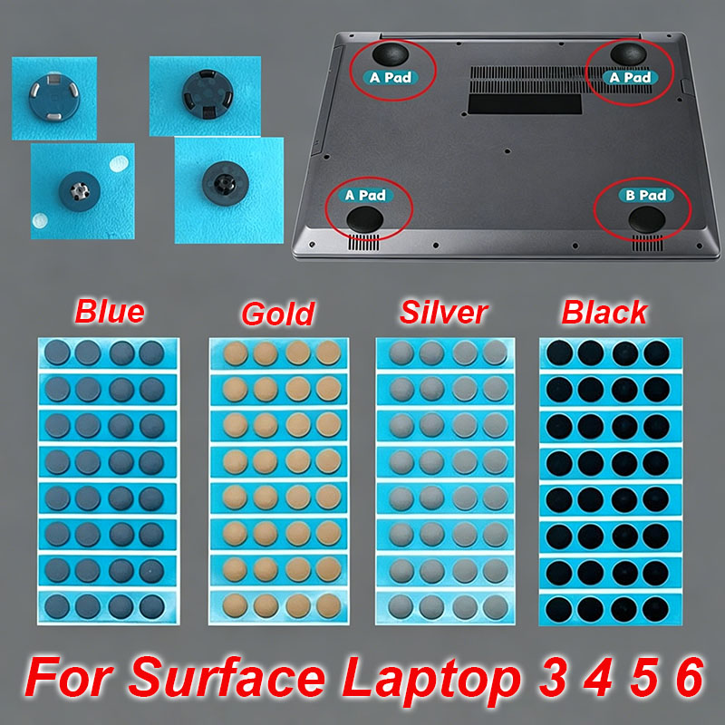 Microsoft Tablet Accessories - Anti-Rutsch-Gummifüße für Surface Laptop 3 4