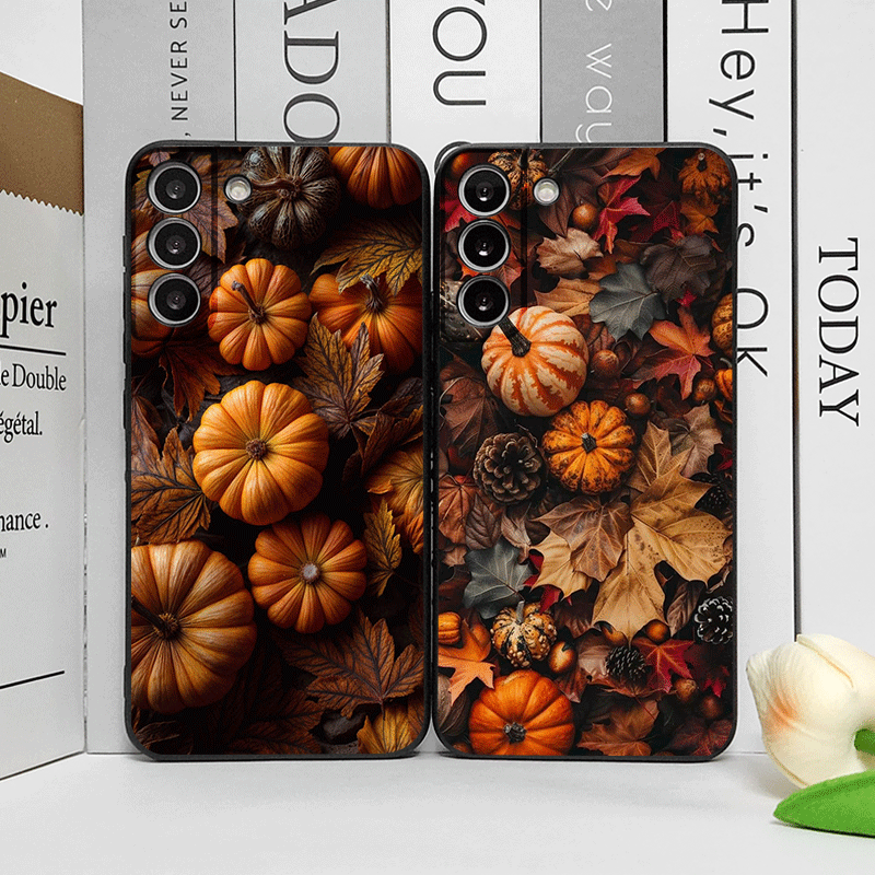 Huawei Nova 12 - Herbst-Ahornblatt-Kürbis-Halloween-Trend-Handyhülle für Huawei Nova 13 12