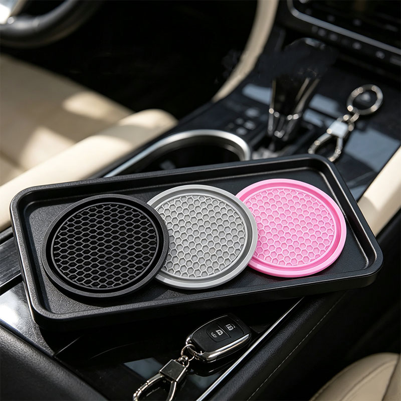 Tablet Accessories For Car - 2/4 Stück Auto-Getränkehalter Rutschfest Auto-Innenausstattung Schwarz