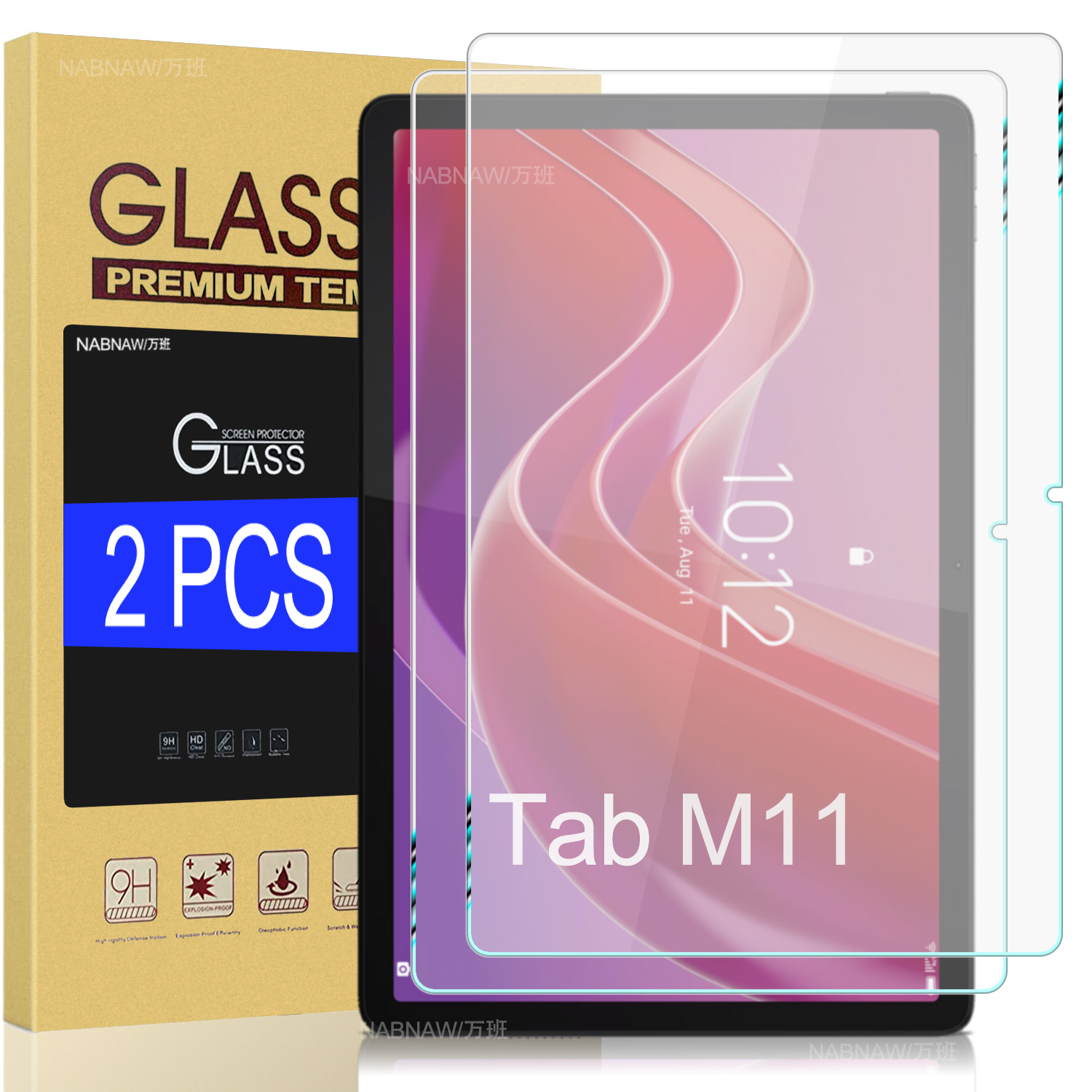 Lenovo Tablet M11 Accessories - 2 Stück HD kratzfeste Displayschutzfolie aus