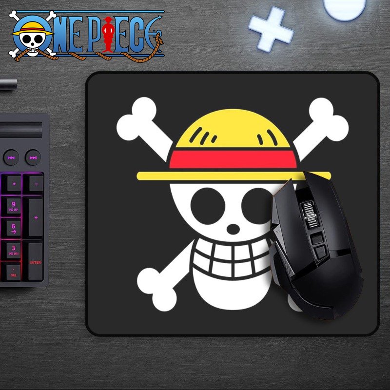 Laptop Tablet Accessories - Cartoon One Piece Ruffy Schädel Mauspad