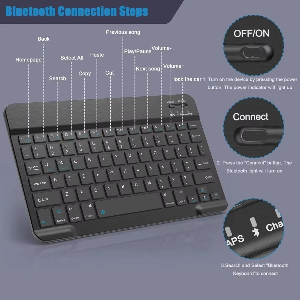 7/10 Zoll Bluetooth Wireless E – Tablet Accessories Kit Bewertung und Preis