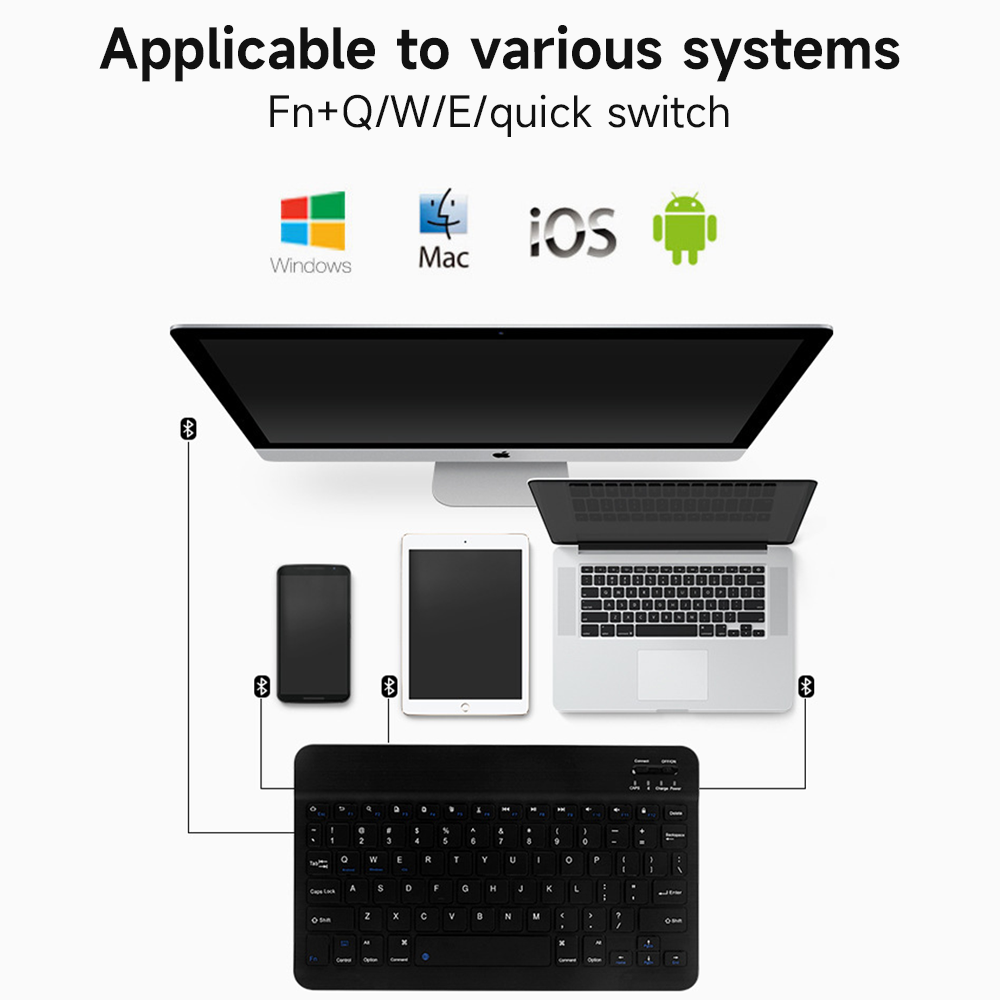 Bluetooth-Tastatur für iOS And – Windows Tablet Accessories Bewertung und Preis