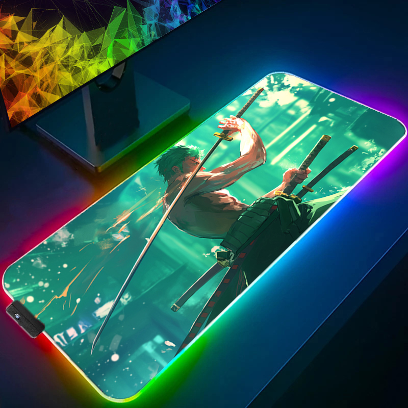 ONE PIECE Zoro Mauspad RGB Gam – Tablet Cute Accessories Bewertung und Preis