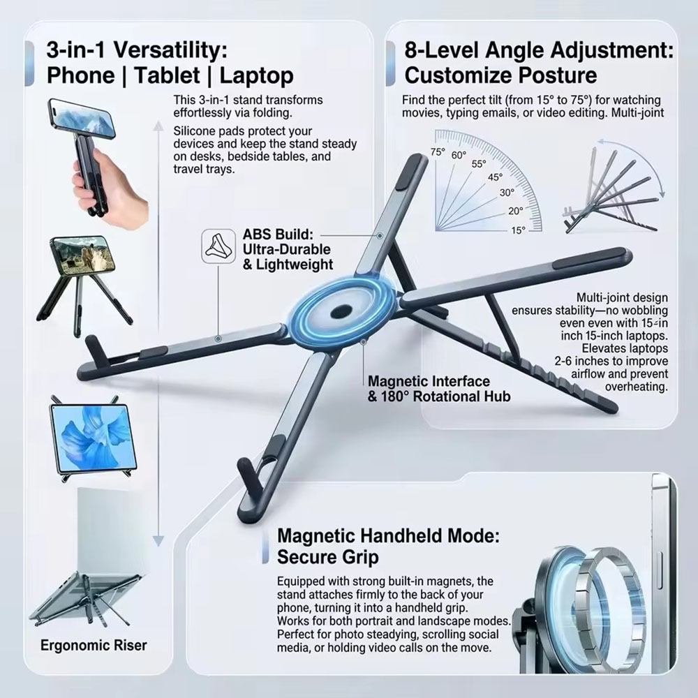 Tragbarer Magnetischer Handyha – Laptop Tablet Accessories Bewertung und Preis